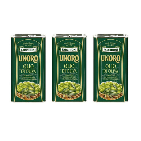 Farchioni Olio Unoro Huile d'olive extra vierge italienne en bidon 3x1Lt