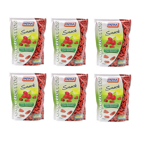 Fatina Snack 6x100g Fatina Snack Goji Berries Dried Fruits Healthy Snack 100g 8003435004621