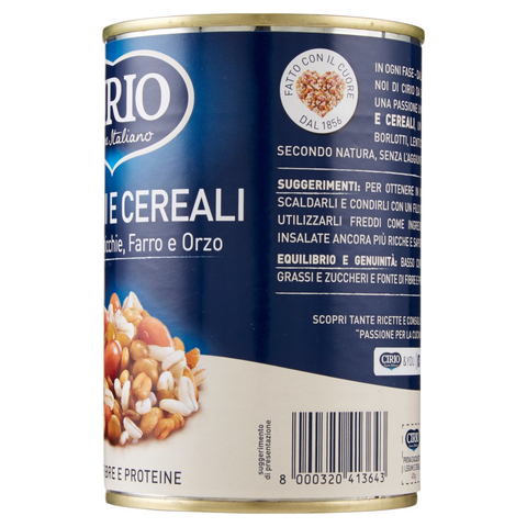 Cirio I Legumi e Cereali Legumes and Cereals 410g