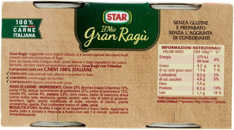 Il Mio Gran Ragù Star Ispirazione Toscana con Chianina Inspiration Toscane avec Chianina (2x100g)