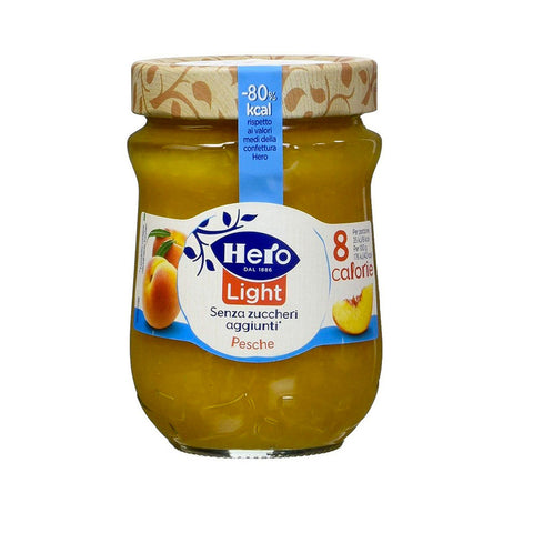 Hero Marmellata Pesche Light Méga confiture de pêches pack 6x280g