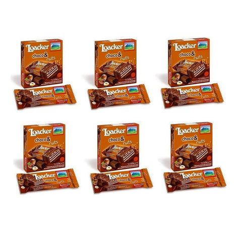 Loacker Sweet snacks mega pack 6x78g Loacker Choco & nuts biscuits 78g 8000380160372