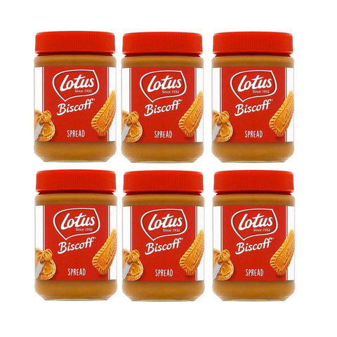 Lotus Spreadable cream mega pack 6x400g Lotus Crema Biscoff Biscuits Spread Smooth Cream 400g