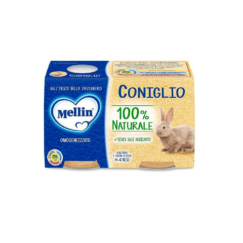 Mellin Coniglio Lapins Homogénéisés 2x80g