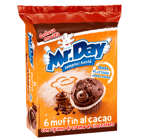 Mr Day Muffin al Cacao muffin au cacao avec crème au chocolat 252g