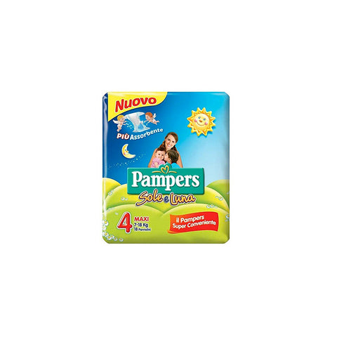 Pampers Pannolini Sole e Luna Maxi 7-18Kg 18 Diapers - Italian Gourmet UK