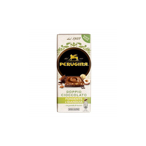 Perugina tavoletta fondente Gianduia e nocciole tablette de chocolat noir au Gianduia et noisettes (120g)