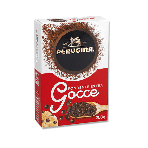 Perugina Gocce di Cioccolato Fondnete Gouttes de Chocolat Extra Noir 200g