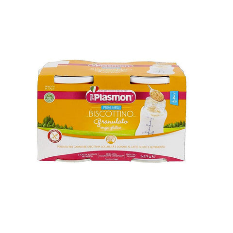 Plasmon Biscottino Granulato Biscuits granulés homogénéisés 2x374g sans gluten