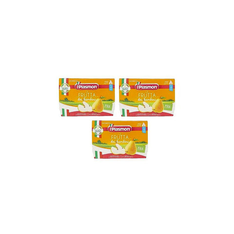 Plasmon La Frutta dei Bambini Pera Birne ( 4 x 100g ) ab 4 Monaten - Italian Gourmet UK