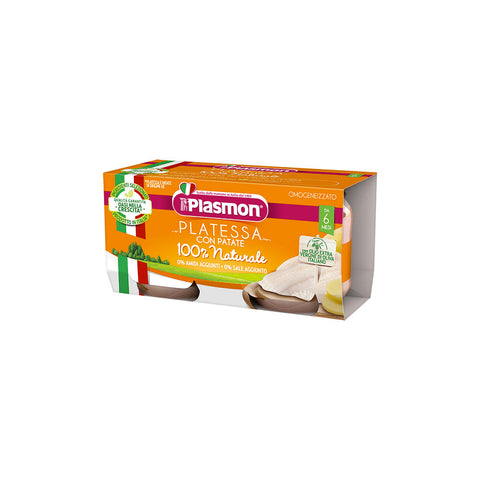 Plasmon Platessa con Patate plie homogénéisée aux pommes de terre (2x80g)