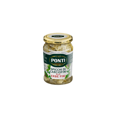 Ponti Spicchi di Carciofini alle Erbe Fini artichokes with fine herbs 280g - Italian Gourmet UK