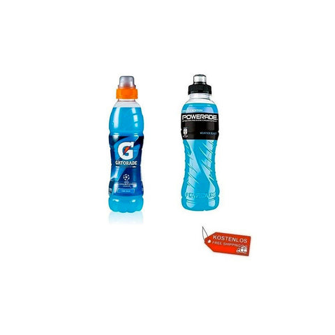 Test pack Gatorade Powerade Cool Blue Energy Drink Framboise 24x50cl