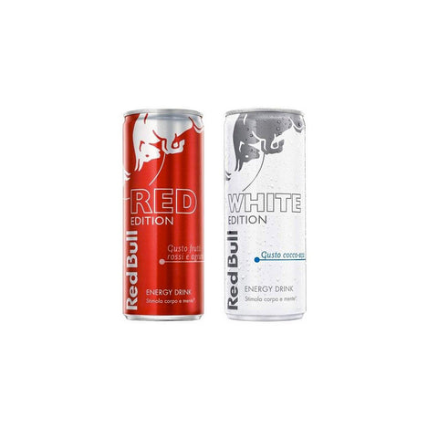 Test pack boisson énergisante Red Bull Red & White Edition 2x250ml