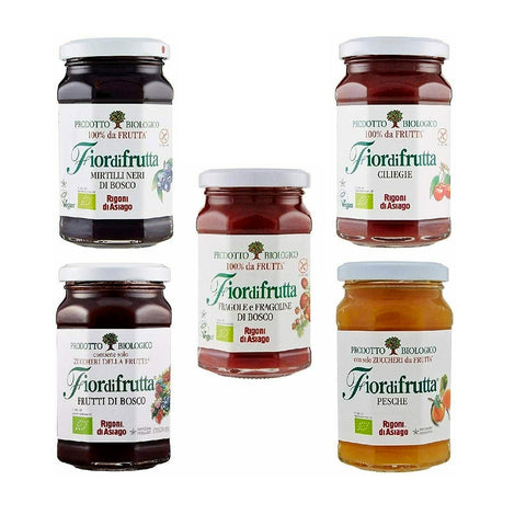 Rigoni di Asiago Fiordifrutta Testpack Confiture italienne bio marmelade 5x250g