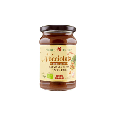 Rigoni di Asiago Spreadable cream 270g Rigoni di Asiago Nocciolata Bio senza latte Gluten Free cocoa adn Hazelnuts Cream (270g) no milk 8001505000085