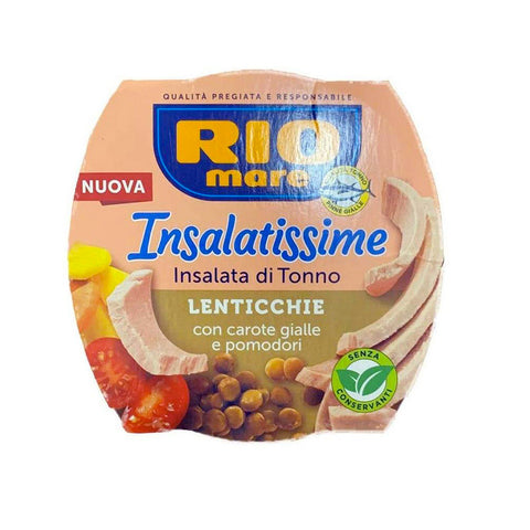 Rio Mare Insalatissime Lenticchie Thon Salade de lentilles et légumes 160g