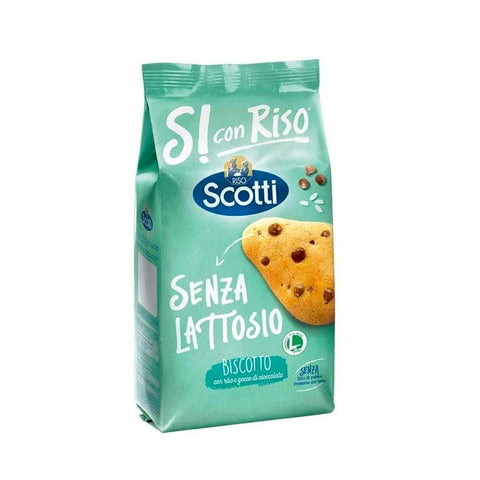 Riso Scotti Biscuits 350g Riso Scotti Biscotto biscuits with rice and chocolate chips lactose free 350g