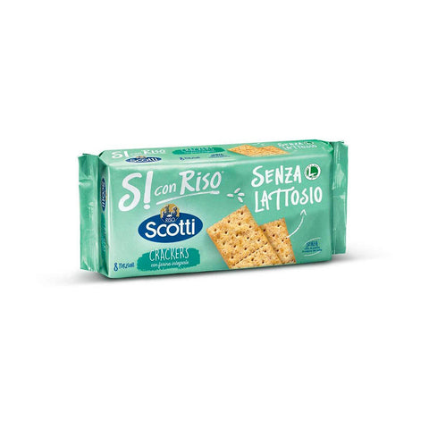 Riso Scotti Crackers 250g Riso Scotti Crackers Integrali Cracker with lactose-free wholemeal flour 250g 8001860209963