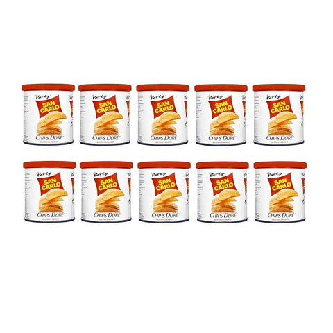 San Carlo Crisps 10x45g San Carlo Chips Dorè Gusto Classico salted potato chips tube 3x45g 8003130527210