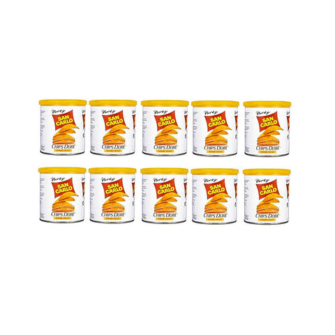 San Carlo Crisps 10x45g San Carlo Chips Dorè Sapore Vivace paprika potato chips tube 3x45g