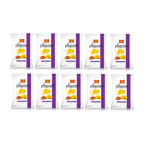 San Carlo Crisps 10x50g San Carlo patatine più Gusto Paprika e Mango Salted Potato Chips 50g 8003130129520