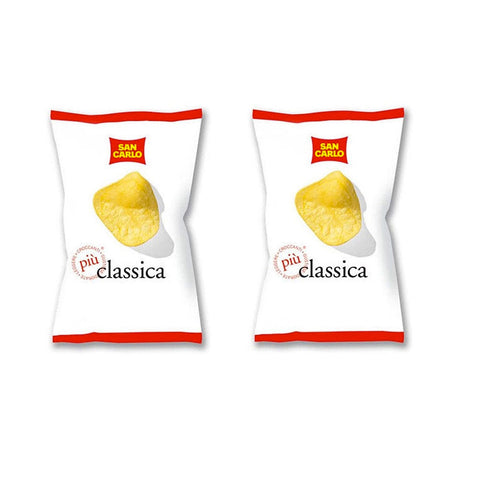 San Carlo Crisps 2x50g San Carlo Patatine Classica Salted Chips Potato Chips 2x50g 8003130129506