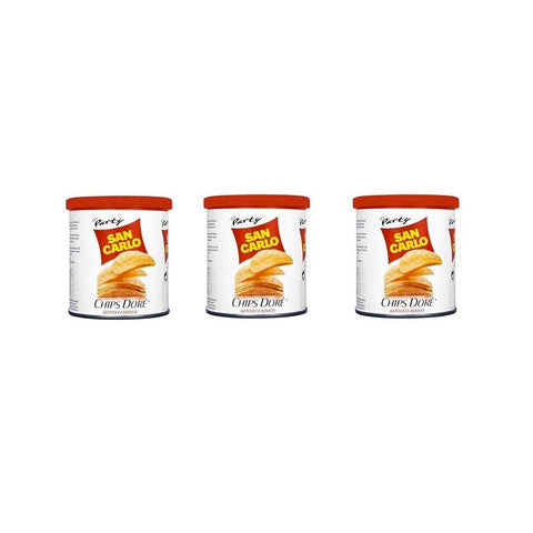 San Carlo Crisps 3x45g San Carlo Chips Dorè Gusto Classico salted potato chips tube 3x45g 8003130527210