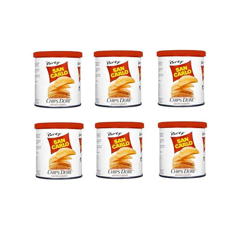 San Carlo Crisps 6x45g San Carlo Chips Dorè Gusto Classico salted potato chips tube 3x45g 8003130527210