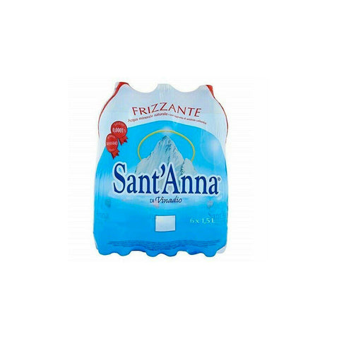 Sant'Anna Minerale Naturale Frizzante Vinadio Eau minérale naturelle 6 x 1,5 lt