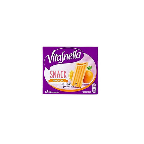 Vitasnella Céréales Snack Arancia Orange Biscuits 162g