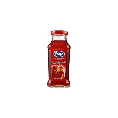 Yoga Fruit juice 1x200ml Yoga Bar Frutti Rossi Melograno Red Fruits Pomegranate Fruit Juice Glass Bottle 200ml 8001440314704