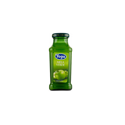 Yoga Fruit juice 1x200ml Yoga Bar Mela Verde Green Apple Fruit Juice Glass Bottle 200ml 8001440307270