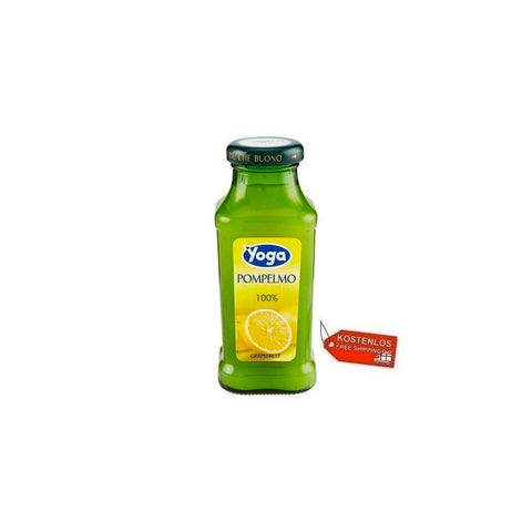 24x Yoga Bar Pompelmo jus de pamplemousse bouteille en verre 200ml