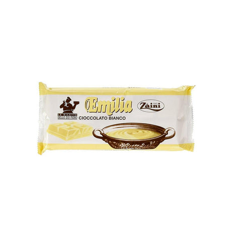 Zaini Emilia Blocco di cioccolato bianco Bloc de chocolat blanc 1kg